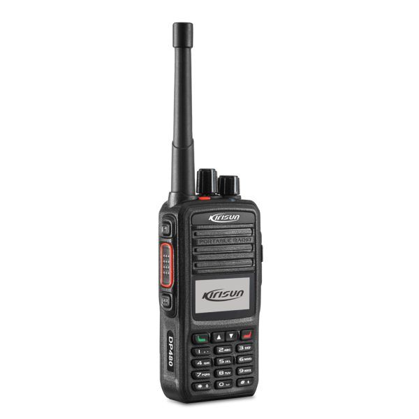 DP480-left-view Equipos de Radiocomunicación Kirisun DMR en Mobil Phone
