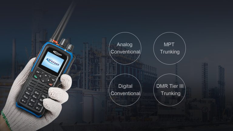 Radio portátil DP810 de Kirisun: comunicación instantánea para entornos laborales exigentes."